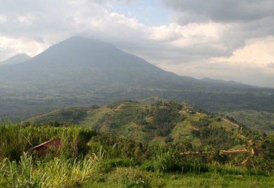 Virunga Mountains in Uganda