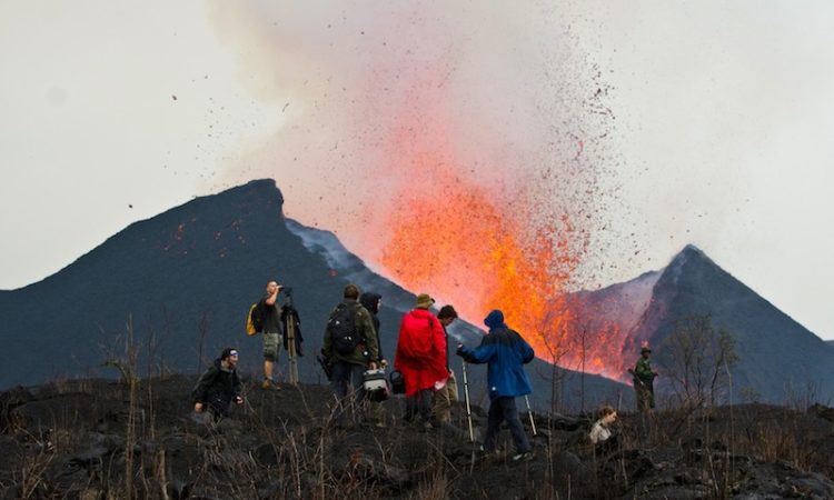 Virunga Mountains in Congo