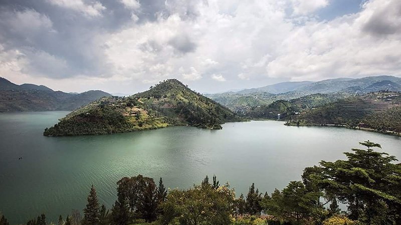 Lake Burera in Rwanda